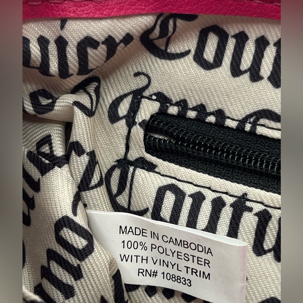 NWT Juicy Couture Women’s Faux Fur Pink Flash Lets Get Cozy Crossbody Bag OS - Picture 10 of 15